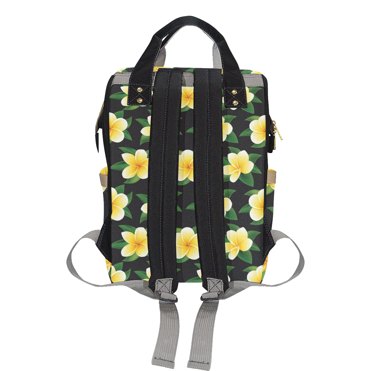 Plumeria Pattern Print Design A03 Diaper Bag Backpack