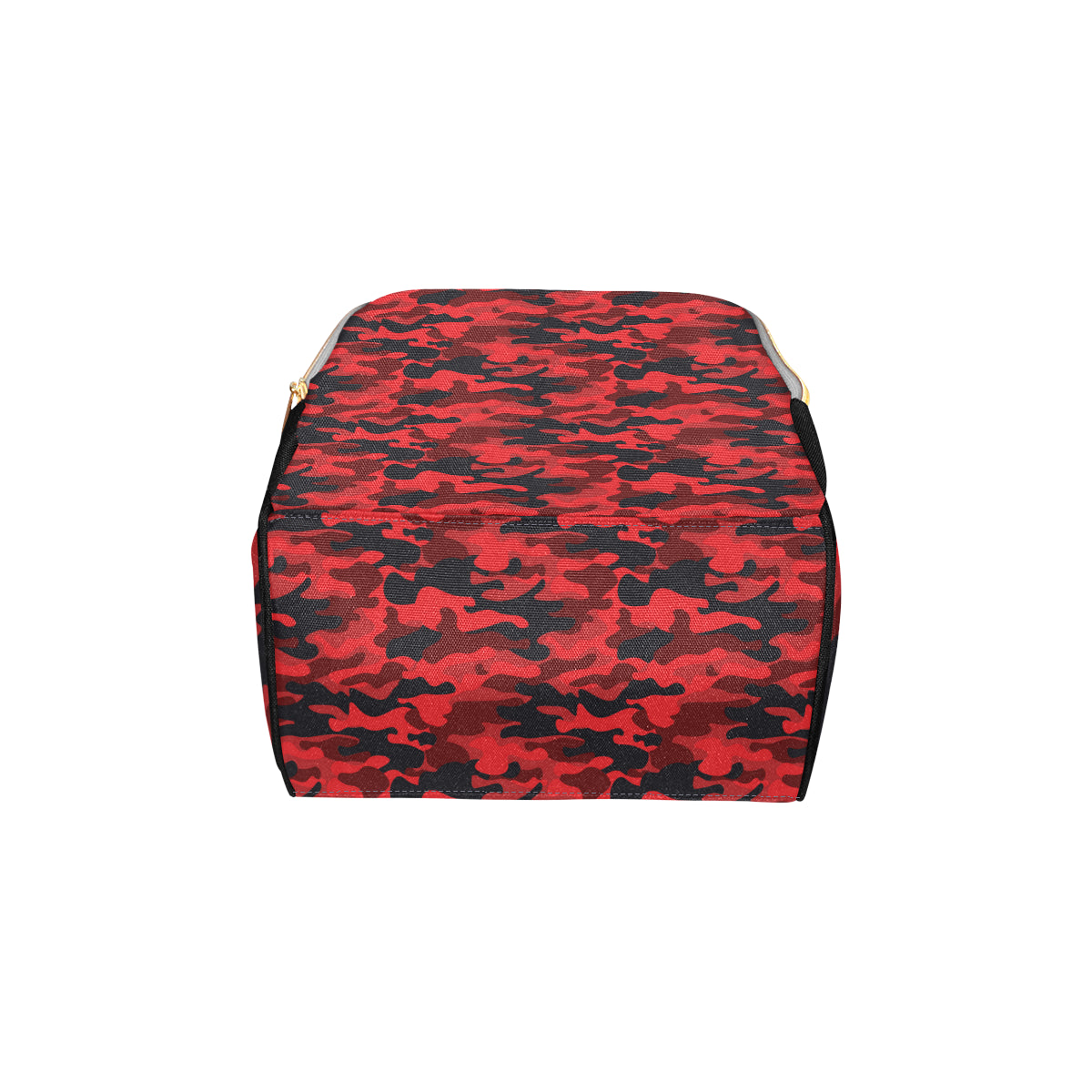 Camo Red Pattern Print Design 03 Diaper Bag Backpack