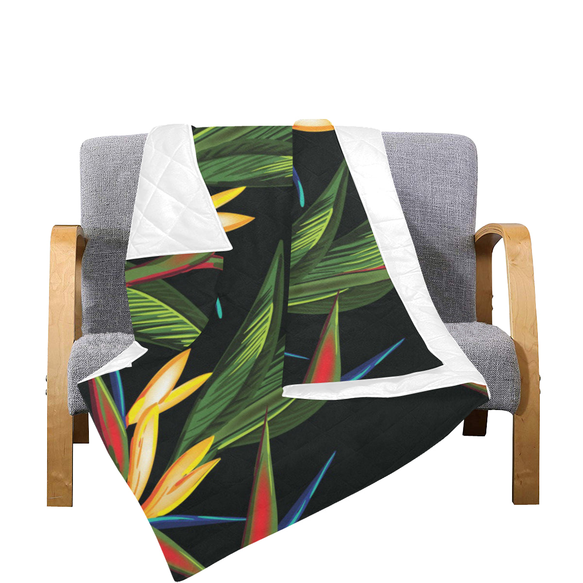 Bird Of Paradise Pattern Print Design BOP012 Premium Quilt