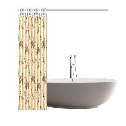 Rodeo Pattern Print Design A02 Shower Curtain