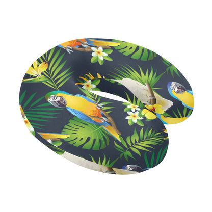 Parrot Pattern Print Design A03 U-Shaped Travel Neck Pillow