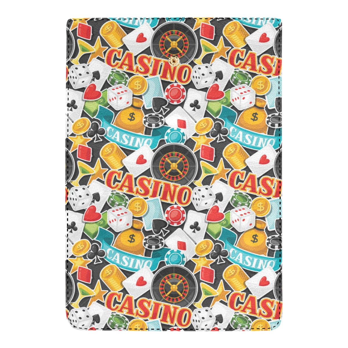 Casino Pattern Print Design 03 Women's Trifold Wallet
