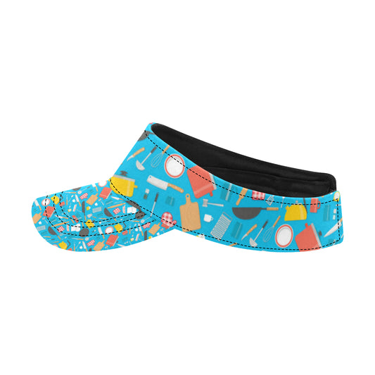 Cooking Kitchen Tools Pattern Print Design 03 Unisex Sun Visor