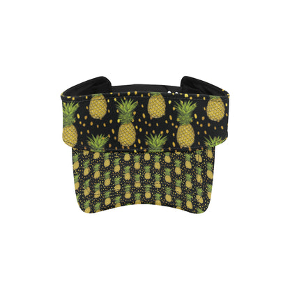 Pineapple Gold Dot Themed Print Unisex Sun Visor