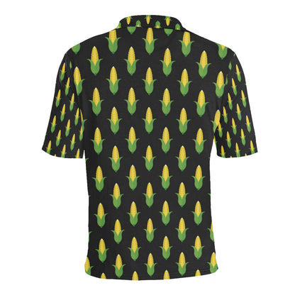 Corn Pattern Print Design 05 Men Polo Shirt