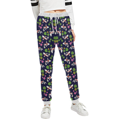 Koi Carp Pattern Design Themed Print Unisex Sweatpants