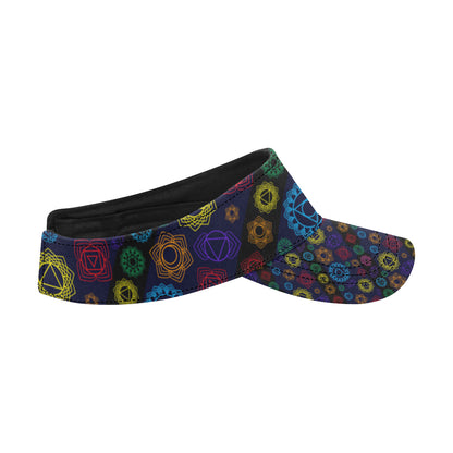 Chakra Colorful Print Pattern Unisex Sun Visor