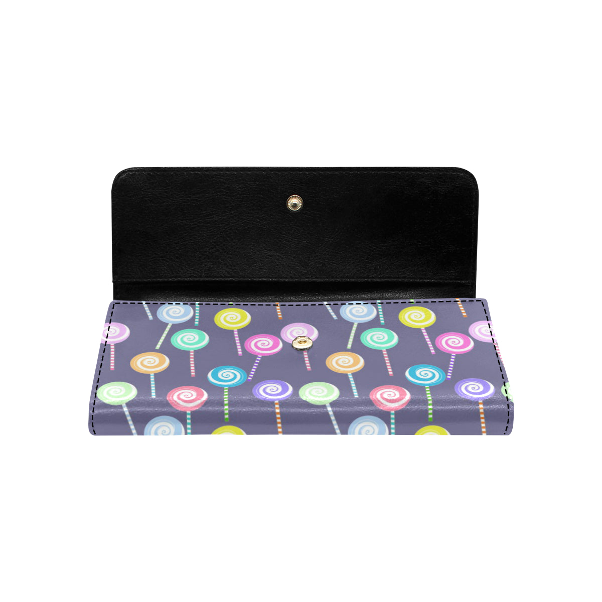 Lollipop Pattern Print Design LL03 Women's Trifold Wallet