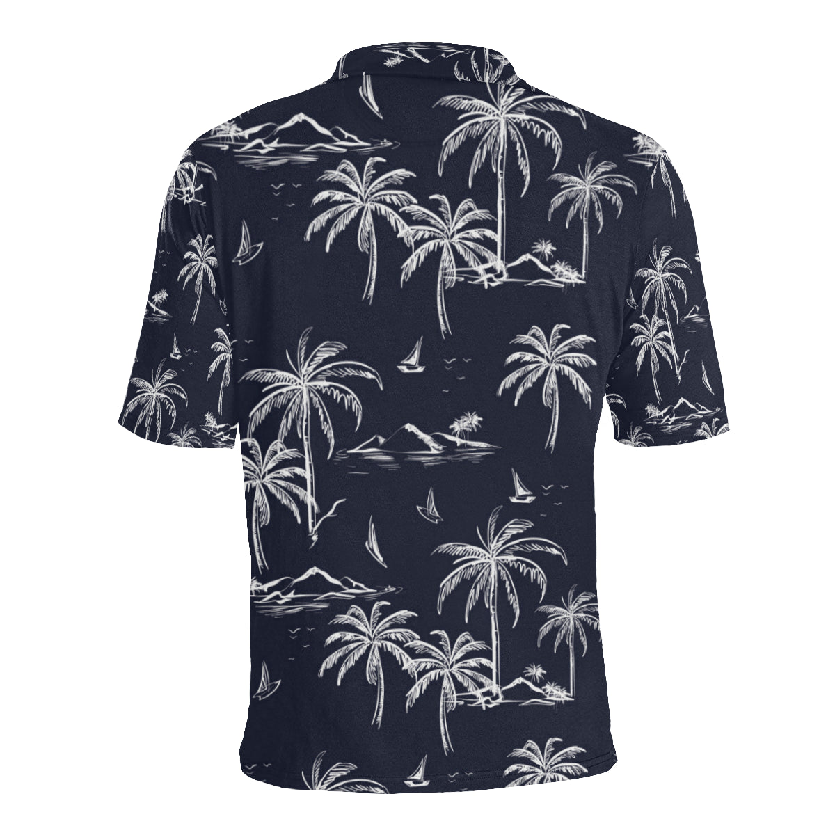 Pacific island Pattern Print Design A02 Men Polo Shirt