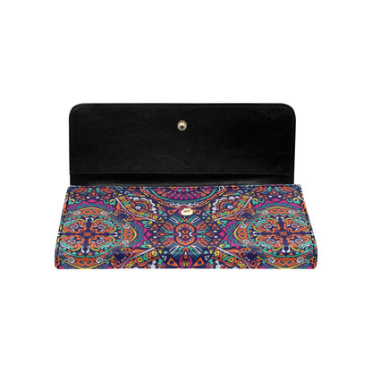 Boho Pattern Print Design 06 Women's Trifold Wallet