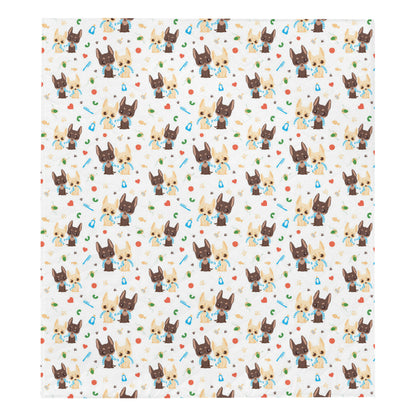Chihuahua Pattern Print Design 06 Premium Quilt