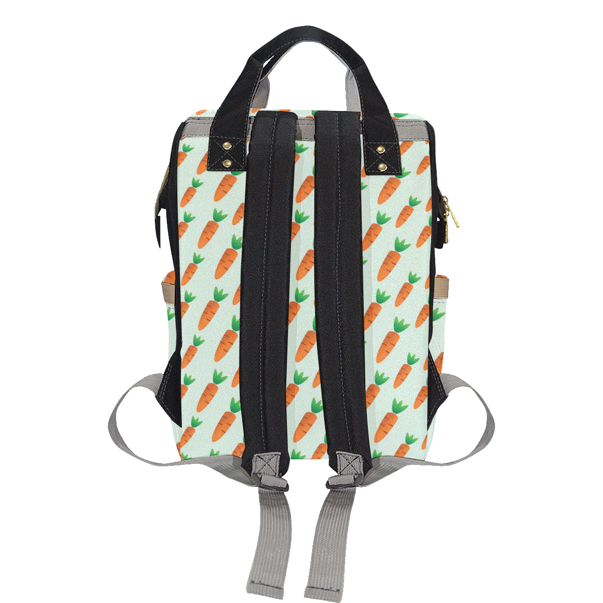 Carrot Pattern Print Design 05 Diaper Bag Backpack