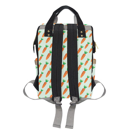 Carrot Pattern Print Design 05 Diaper Bag Backpack