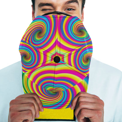 Vortex Twist Swirl Rainbow Design Snapback Cap