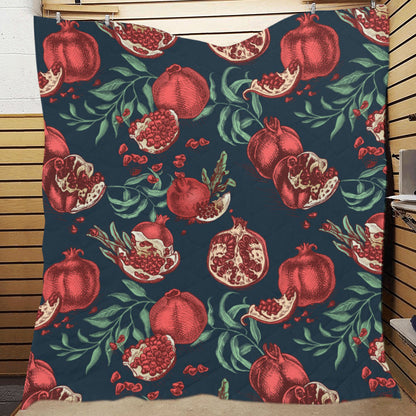 Pomegranate Pattern Print Design PG04 Premium Quilt