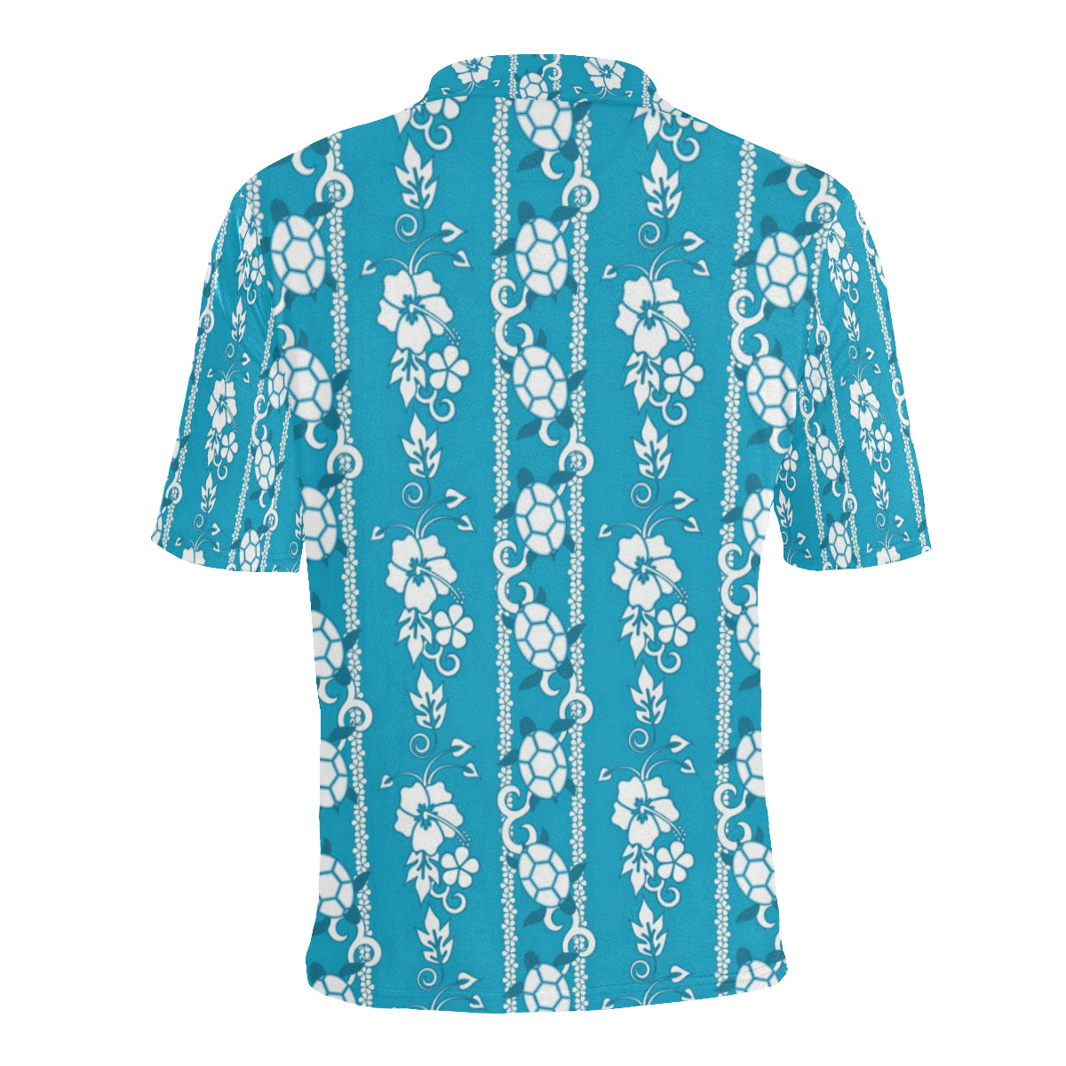 Hawaiian Themed Pattern Print Design H025 Men Polo Shirt
