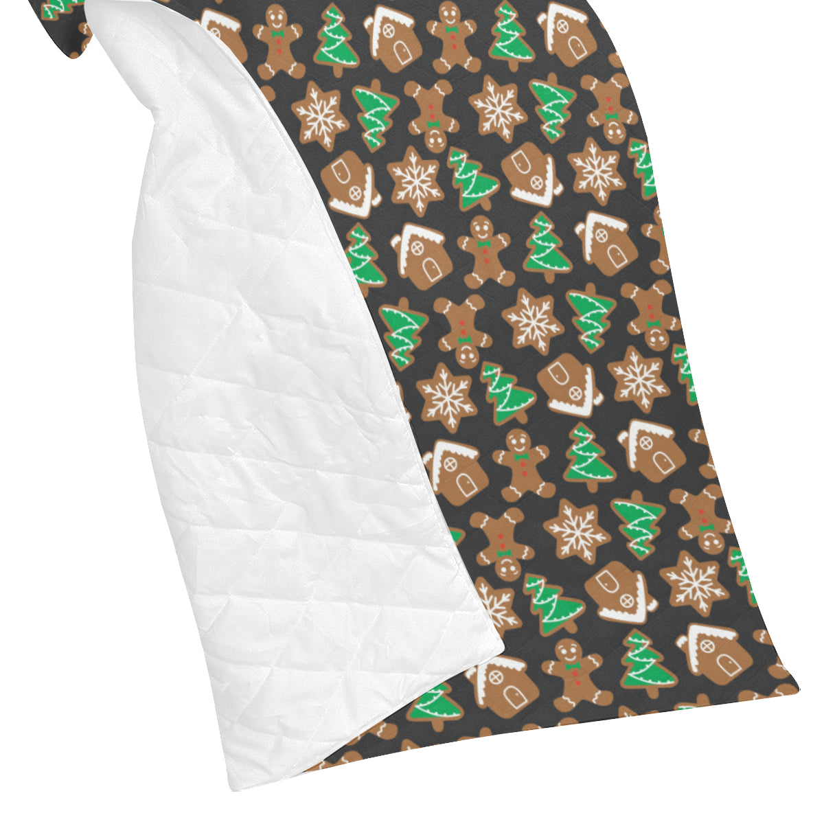 Gingerbread Pattern Print Design 02 Premium Quilt