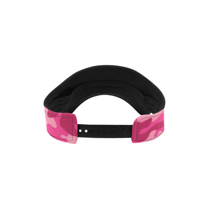 Camo Pink Pattern Print Design 01 Unisex Sun Visor