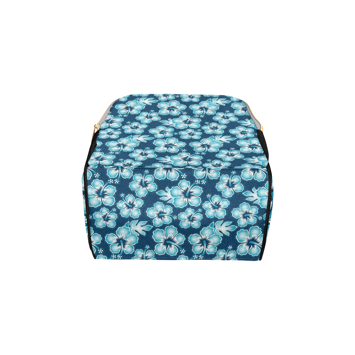 Blue Hibiscus Pattern Print Design HB011 Diaper Bag Backpack