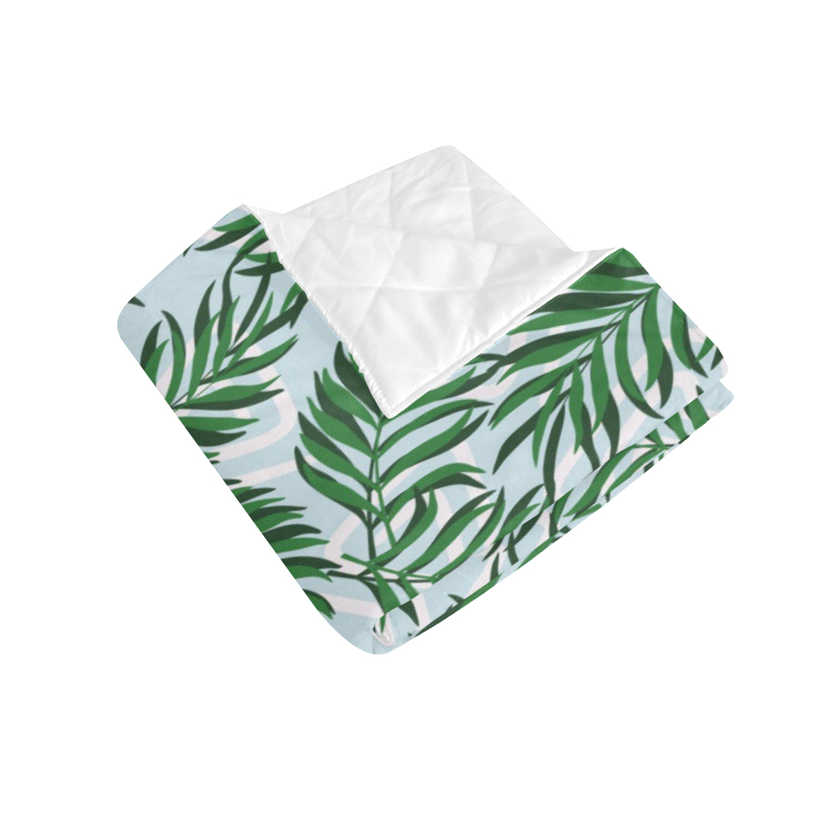 Palm Leaves Pattern Print Design PL06 Premium Quilt