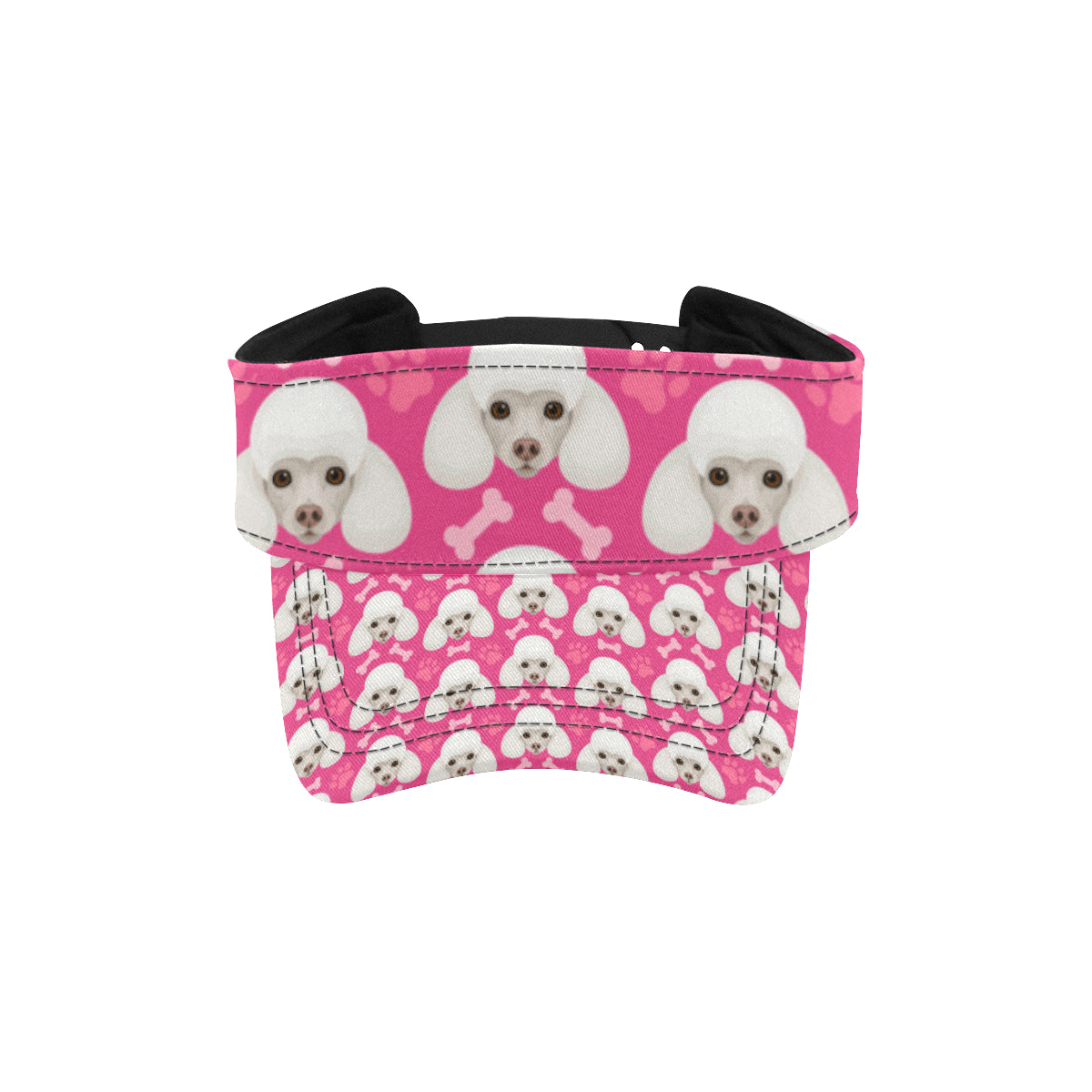 Poodle Pattern Print Design A04 Unisex Sun Visor