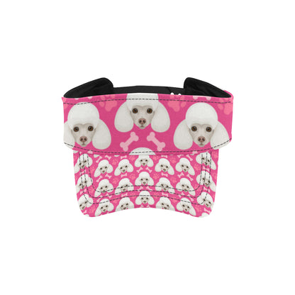 Poodle Pattern Print Design A04 Unisex Sun Visor