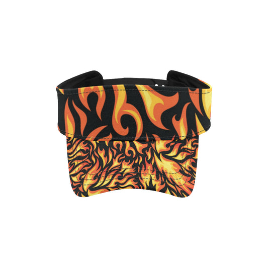 Flame Fire Design Pattern Unisex Sun Visor