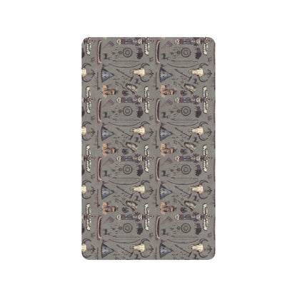 Native Indian life Design Print Rubber Doormat