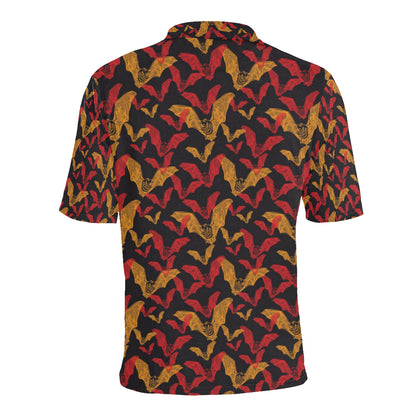 Bat Pattern Print Design 01 Men Polo Shirt