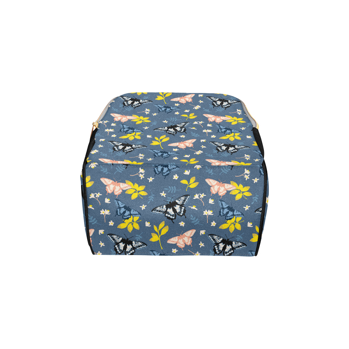 Monarch Butterfly Pattern Print Design 02 Diaper Bag Backpack