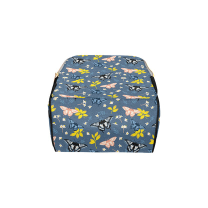 Monarch Butterfly Pattern Print Design 02 Diaper Bag Backpack