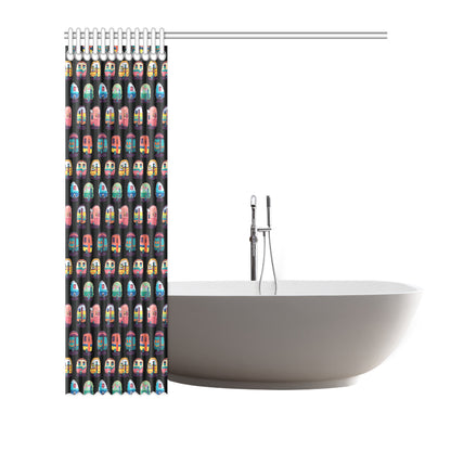 Camper Camping Pattern Shower Curtain