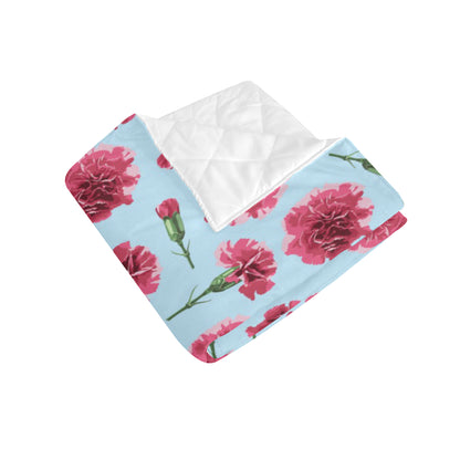 Carnations Pattern Print Design CN01 Premium Quilt