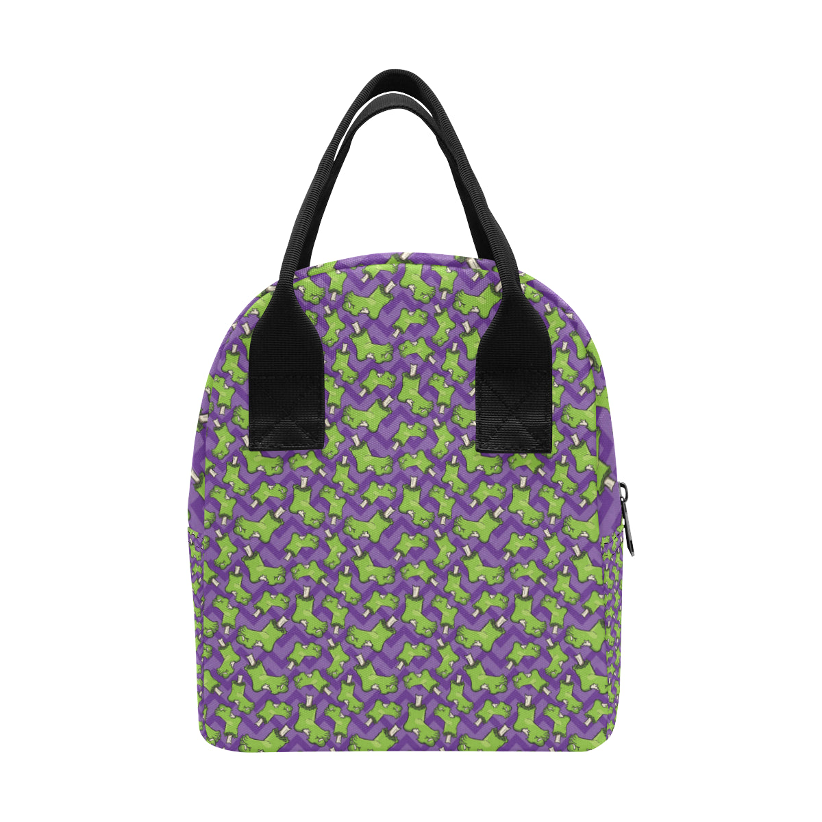 Zombie Foot Design Pattern Print Insulated Lunch Bag