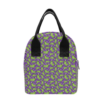 Zombie Foot Design Pattern Print Insulated Lunch Bag