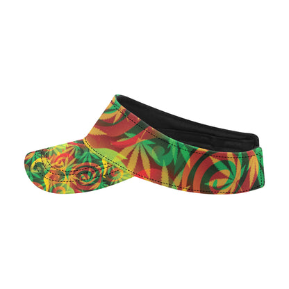 Rastafarian Pattern Print Design A01 Unisex Sun Visor
