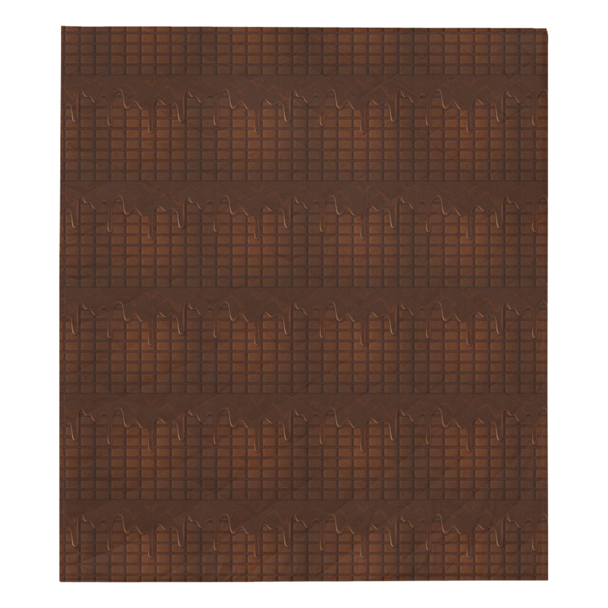 Chocolate Pattern Print Design 01 Premium Quilt