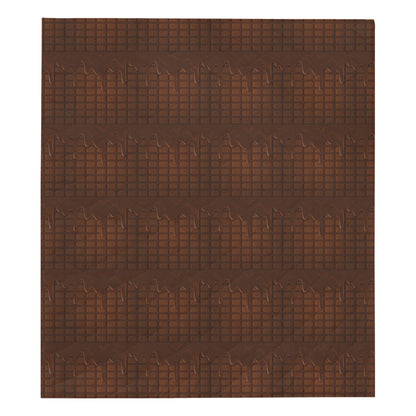 Chocolate Pattern Print Design 01 Premium Quilt
