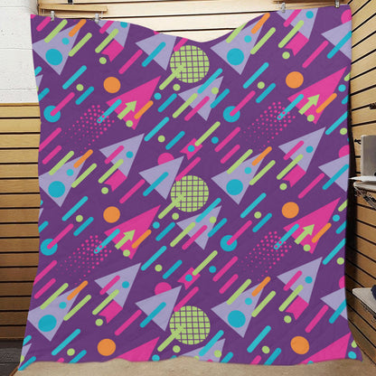 90s Pattern Print Design 4 Premium Quilt