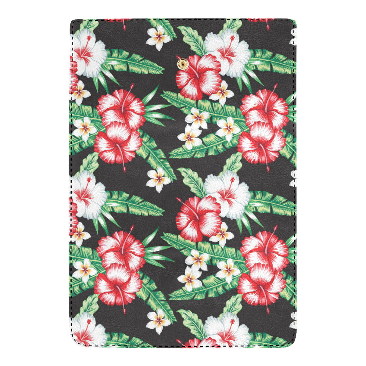Hawaiian flower tropical leaves Women's Trifold Wallet