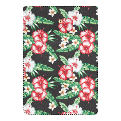 Hawaiian flower tropical leaves Women's Trifold Wallet