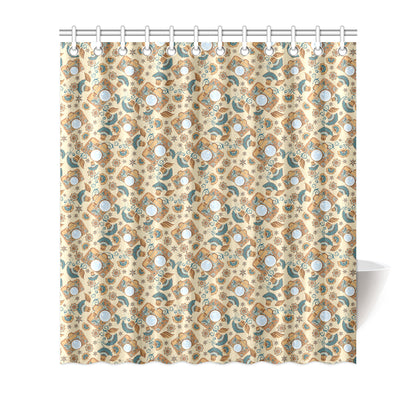 Camera Pattern Print Design 05 Shower Curtain