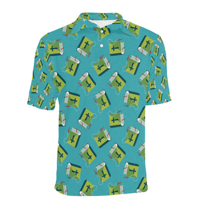 Bible Pattern Print Design 01 Men Polo Shirt