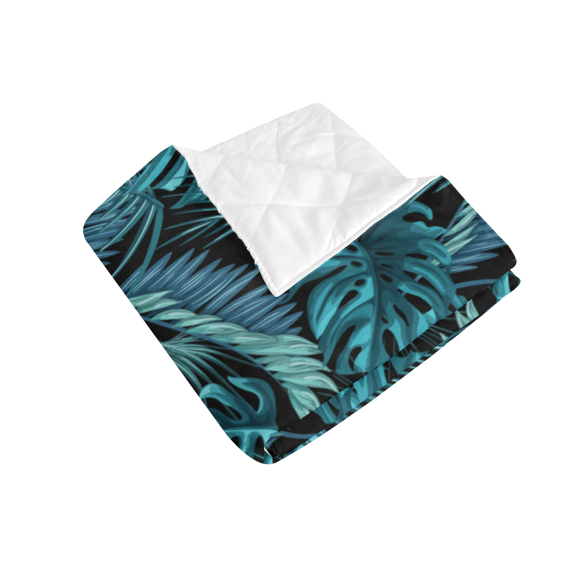 Palm Leaf Pattern Print Design A03 Premium Quilt