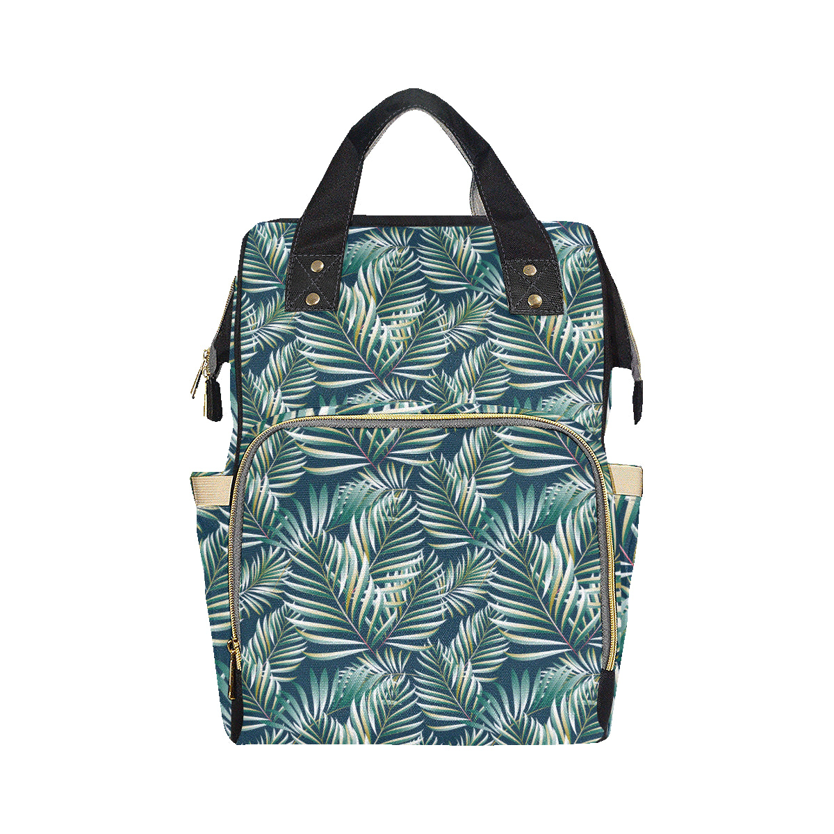 Sun Spot Tropical Palm Leaves Diaper Bag Backpack