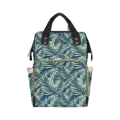 Sun Spot Tropical Palm Leaves Diaper Bag Backpack