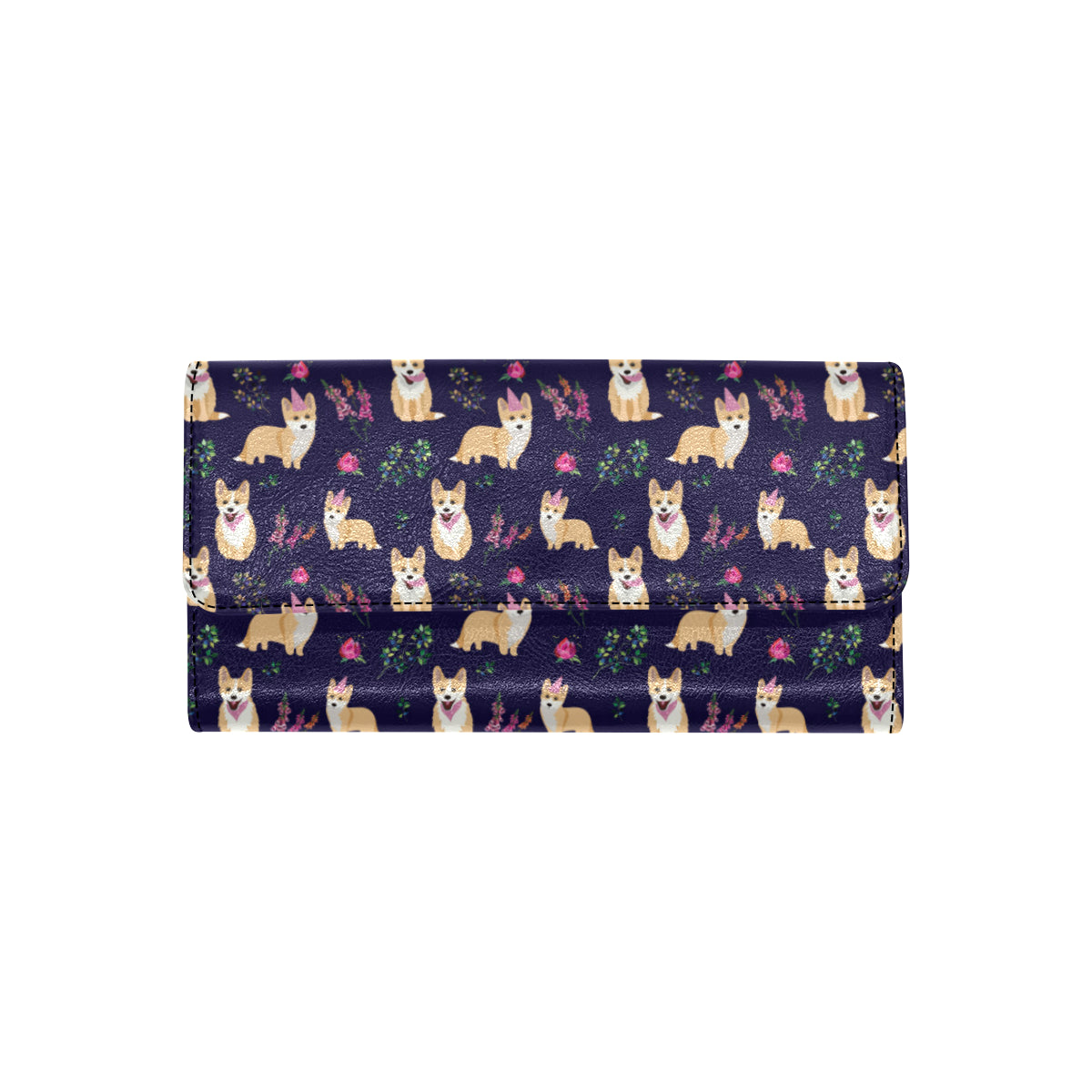 Pembroke Welsh Corgis Pattern Print Design A06 Women's Trifold Wallet