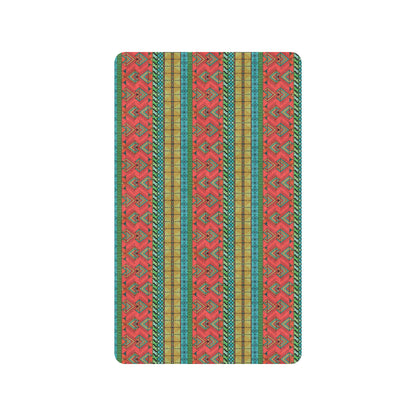 African Colorful Zigzag Print Pattern Rubber Doormat