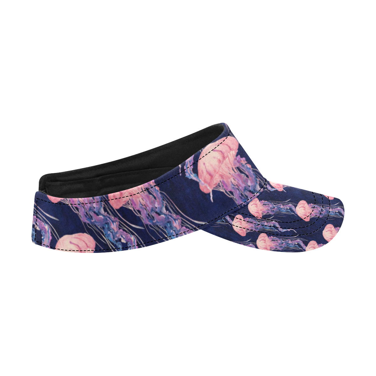 Jellyfish Pattern Print Design 03 Unisex Sun Visor