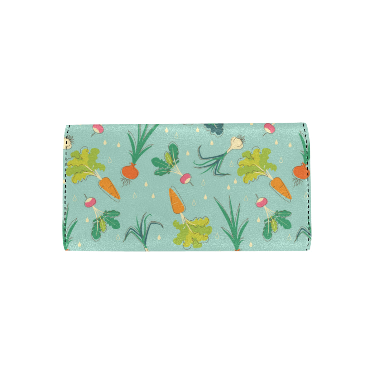 Radish Pattern Print Design A01 Women's Trifold Wallet